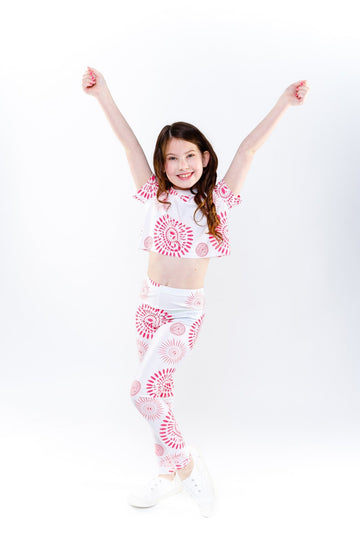 Starburst Collection Fallon Girl's Top and Leggings Set